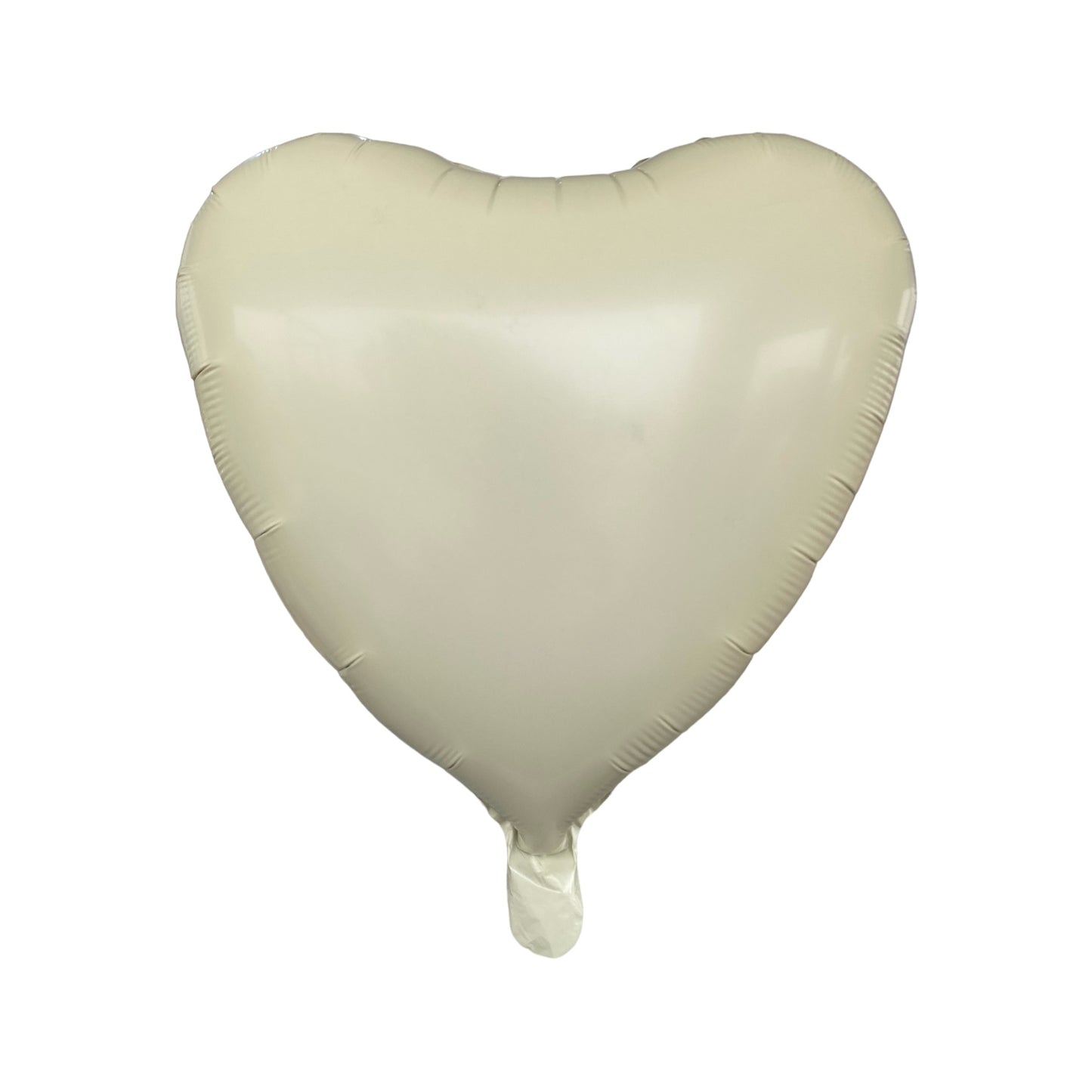 Glossy Heart Balloon - Cream