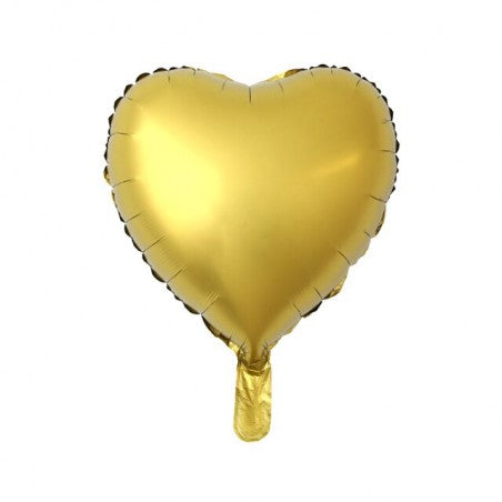 Matte Heart Balloon - Gold