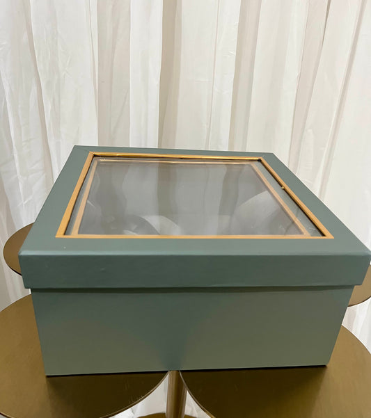 Grey Transparent top box