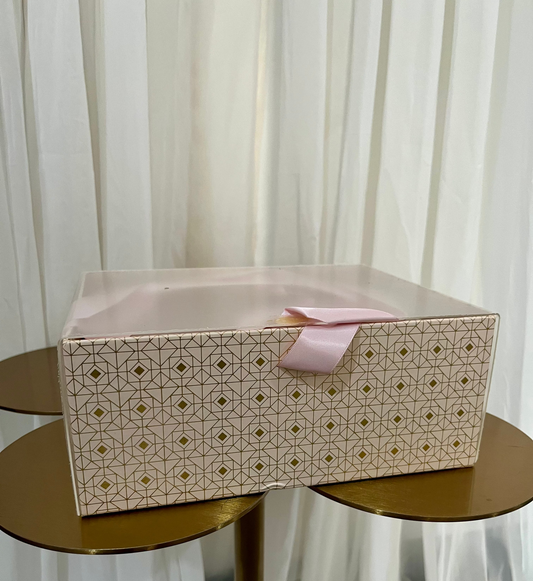 Pink-Gold See-Through Box