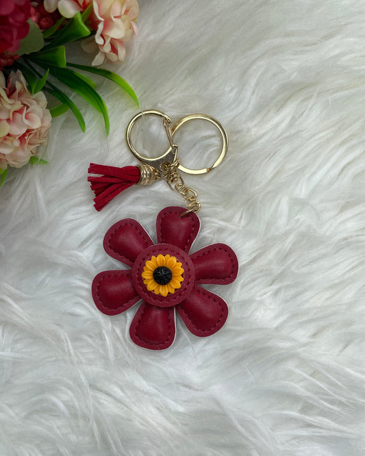 Petal pop Keychain (Burgundy)