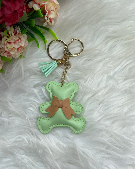 Teddy Tassel Keyholder (Mint green)