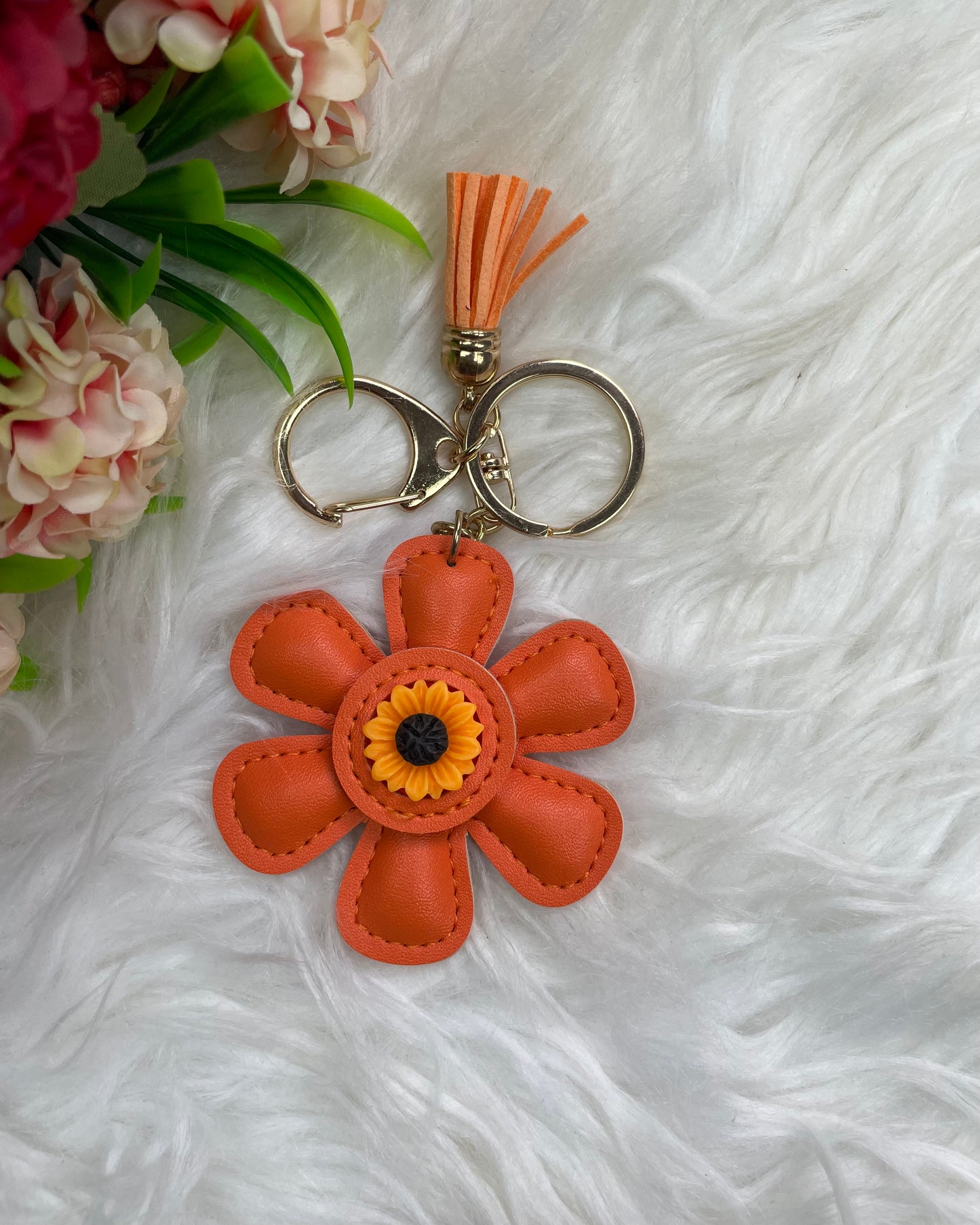 Petal pop Keychain (Orange)