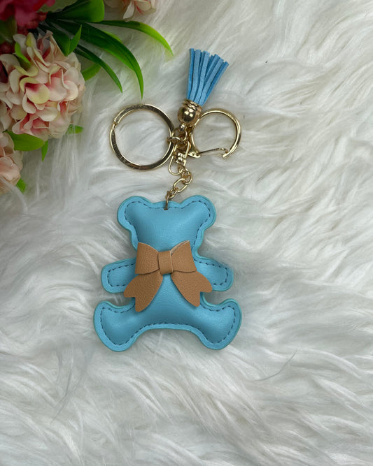 Teddy Tassel Keyholder (Sky blue)