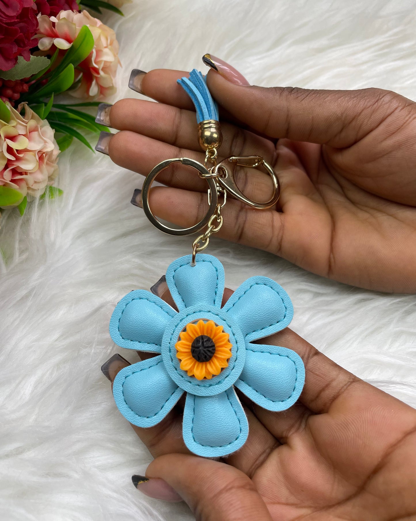 Petal pop Keychain (Sky blue)