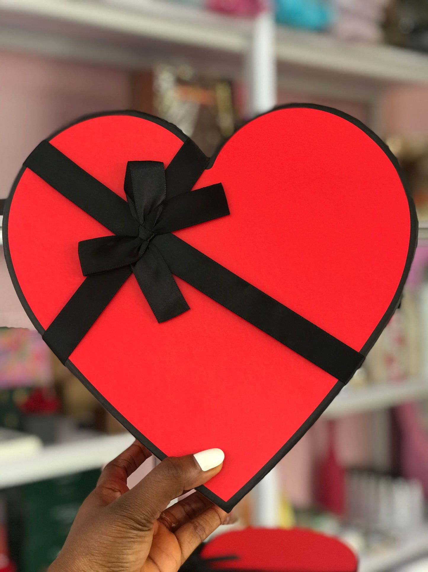 Heart Bow Box - Pink
