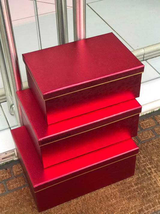 Red metallic box